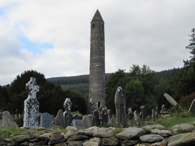 St. Kevin's monastic ruins in Glendalough