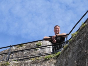 Blarney Castle looking at me from the top
