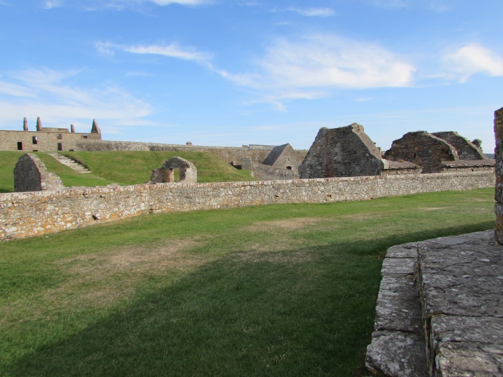 Expansive grounds of Fort Charles